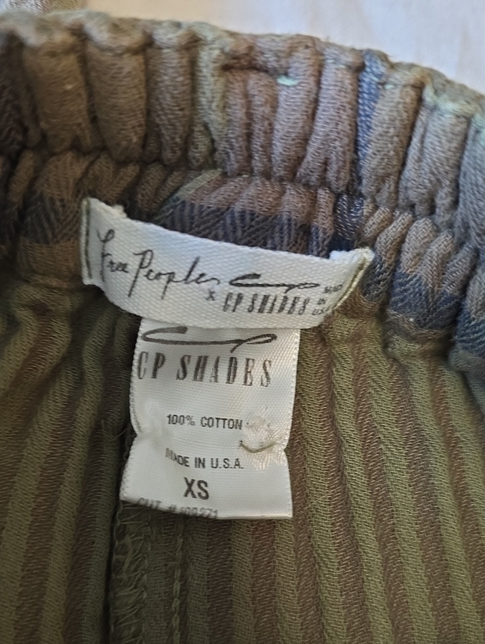 Free People X CP Shades Plaid Trousers Women's XS - Picture 5 of 16